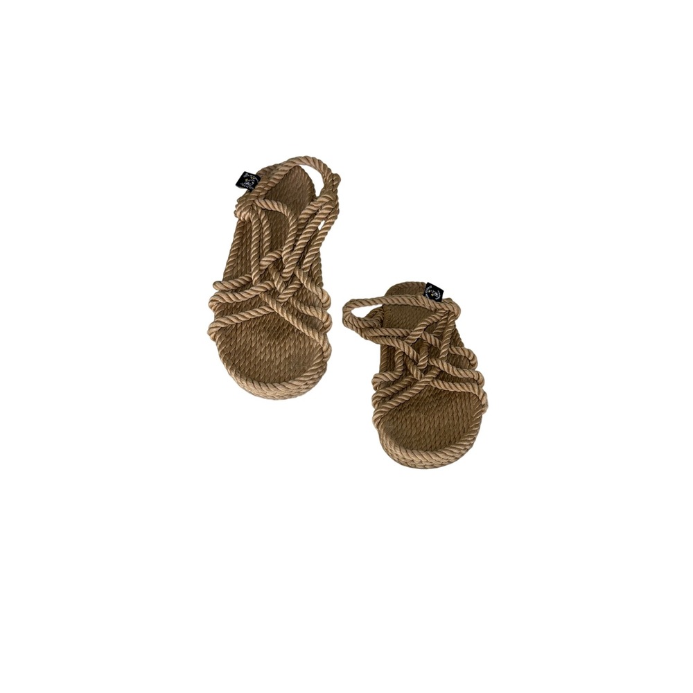 Nomadic State of Mind Camel Rope Sandals JC Gladiator Slingback Tan Size 37